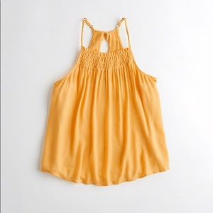 Hollister Yellow XS High-Neck Tank